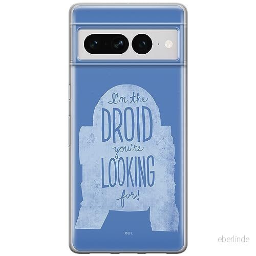 ERT GROUP mobiltelefonfodral för Google PIXEL 7 PRO originalt och officiellt licensierat Star Wars mönster R2D2 006 optimalt anpassad till formen på mobiltelefonen, fodral tillverkad av TPU plast 5905795167325