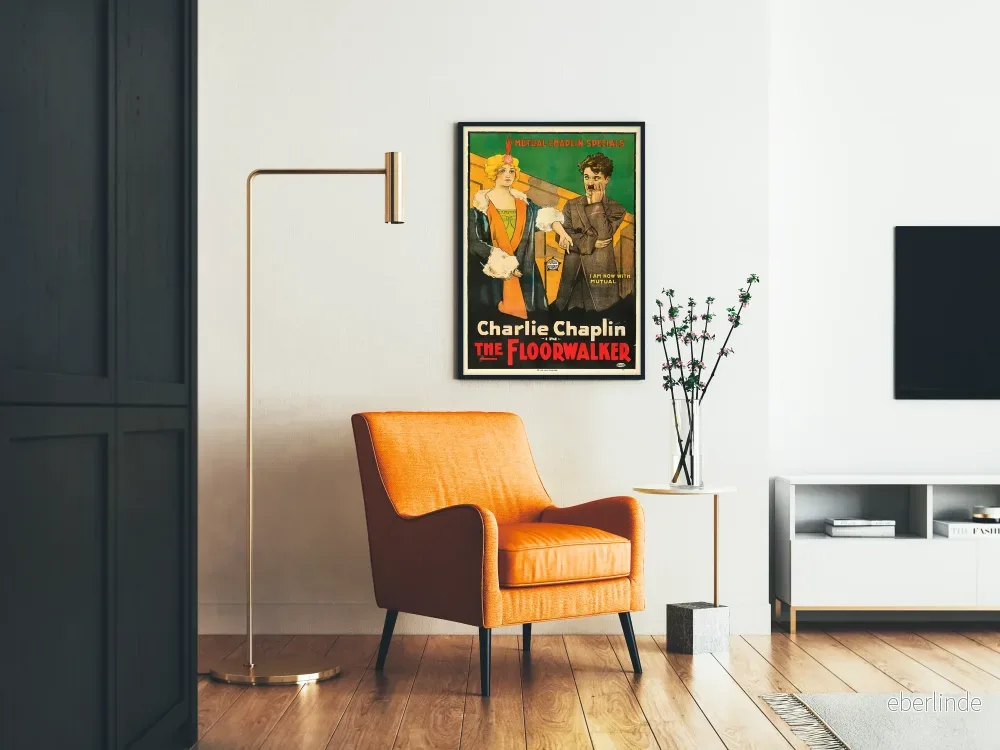 Vintageposter Charlie Chaplin The Floorwalker - Bild 2