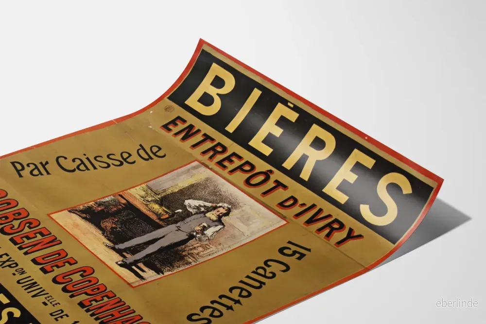 Vintageposter för Ölbryggen i Ivry Jacobsen från Köpenhamn - Bild 3