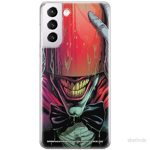 ERT GROUP mobiltelefonfodral för Samsung S21 PLUS originalt och officiellt licensierat DC mönster Joker 029 optimalt anpassad till formen på mobiltelefonen, fodral tillverkad av TPU plast 5905795053888