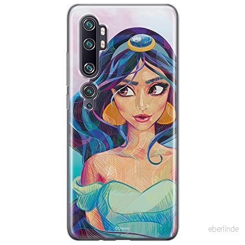 ERT GROUP mobiltelefonfodral för Xiaomi MI NOTE 10 / PRO originalt och officiellt licensierat Disney mönster Jasmine 002, fodral tillverkad av TPU plast 5904805582790