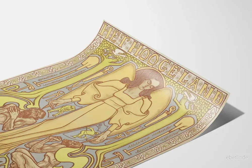 Dekorativ poster Art Nouveau Het Hooge Land Beekbergen - Bild 3