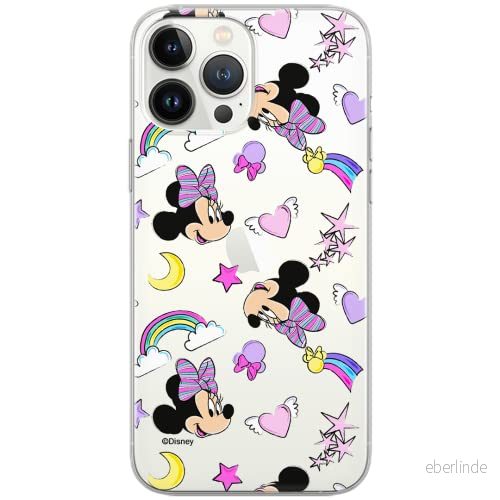 ERT GROUP mobiltelefonfodral för Iphone 13 MINI originalt och officiellt licensierat Disney mönster Minnie 031Vit optimalt anpassad till formen på mobiltelefonen, gedeeltelijk transparant 5903932843712