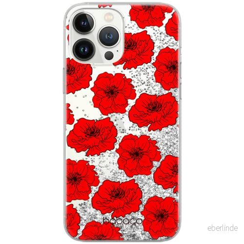 ERT GROUP mobiltelefonfodral för Apple Iphone 6 PLUS/ 7 PLUS / 8 originalt och officiellt licensierat Babaco mönster Flowers 018, med glitter overflow effekt 5903932630442