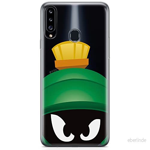 ERT GROUP mobiltelefonfodral för Samsung A20S originalt och officiellt licensierat Looney Tunes mönster Marvin 001 optimalt anpassad till formen på mobiltelefonen, gedeeltelijk transparant 5904805443336