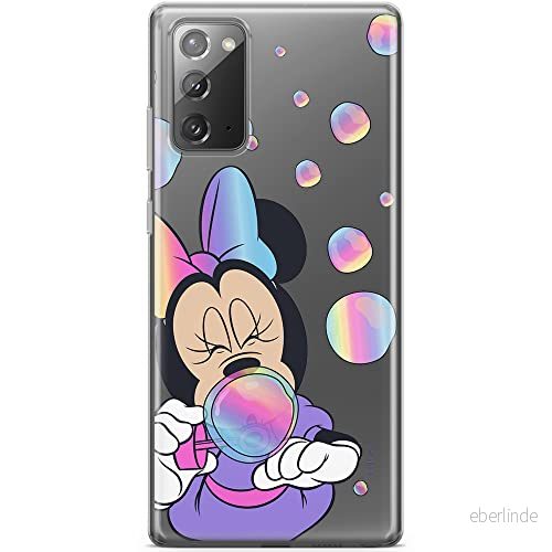 ERT GROUP mobiltelefonfodral för Samsung GALAXY NOTE 20 originalt och officiellt licensierat Disney mönster Minnie 052 optimalt anpassad till formen på mobiltelefonen, gedeeltelijk transparant 5903040450284