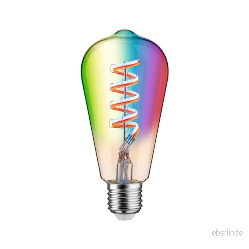 Paulmann 29158 filament 230 V smart hem Zigbee LED kolv ST64 E27 470lm 6,3 W RGBW+ dimbar guld glödlampa 4000870291580