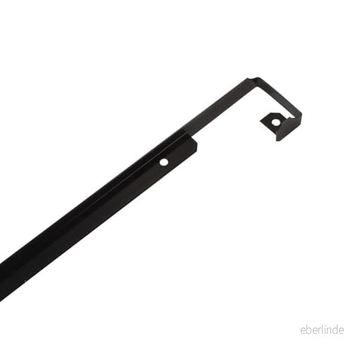 NORDLINGER PRO Vinkelprofil bänkskiva aluminium, svart, 67 cm x 2,8 cm, 3/5 mm radie 3354766801171