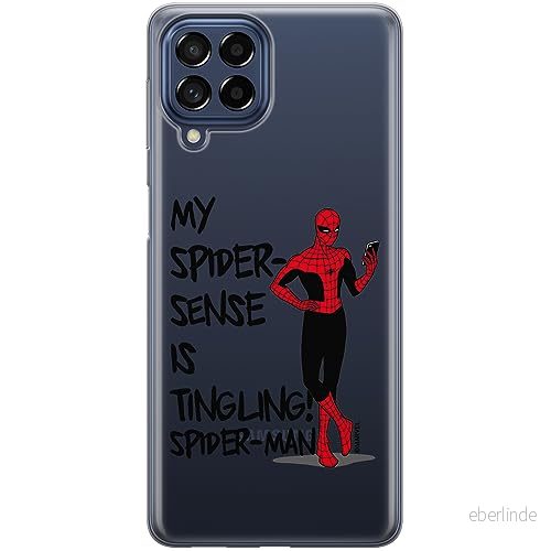 ERT GROUP mobiltelefonfodral för Samsung A53 5G originalt och officiellt licensierat Marvel mönster Spider Man 024 optimalt anpassad till formen på mobiltelefonen, gedeeltelijk transparant 5905795000691