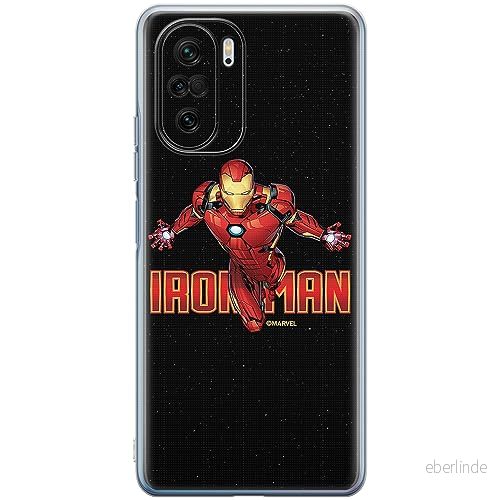 ERT GROUP mobiltelefonfodral för Xiaomi MI 11i/ REDMI K40/K40 PRO/POCO F3/ F3 PRO originalt och officiellt licensierat Marvel mönster Iron Man 030, fodral tillverkad av TPU plast 5905511885281