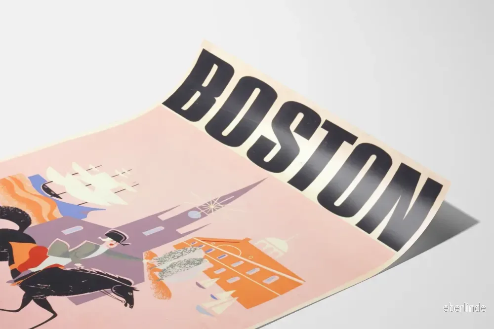 Vintageposter Boston Allegheny Airlines dekorativ - Bild 3