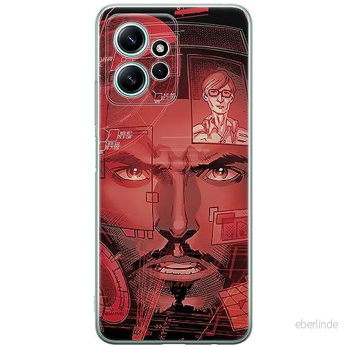 ERT GROUP mobiltelefonfodral för Xiaomi REDMI NOTE 12 4G originalt och officiellt licensierat Marvel mönster Iron Man 016 anpassad till formen på mobiltelefonen, fodral tillverkad av TPU plast 5905511952198