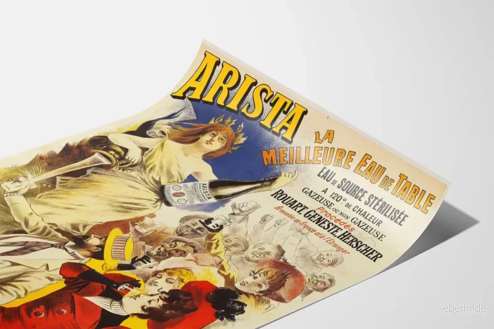 Vintageposter Arista Eau de Table - Retro väggdekoration - Bild 3