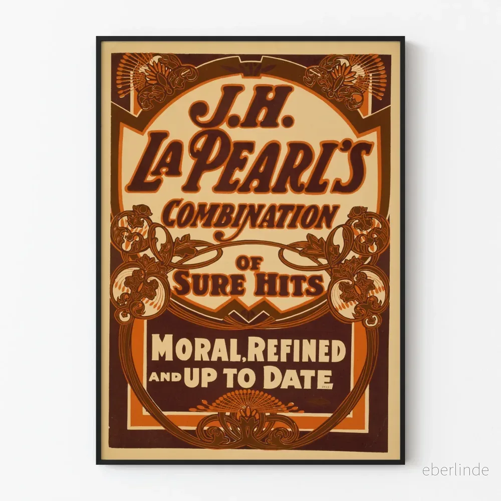 Vintageposter J.H. La Pearl's Kombination av säkra framgångar