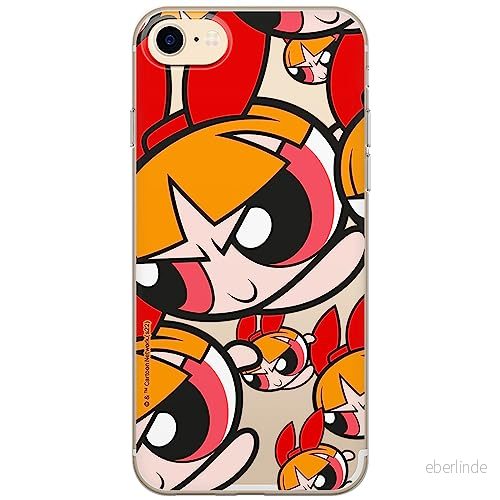 ERT GROUP mobiltelefonfodral för Iphone 7/8/ SE 2/ 3 originalt och officiellt licensierat The Powerpuff Girls mönster 010, gedeeltelijk transparant 5905511959593