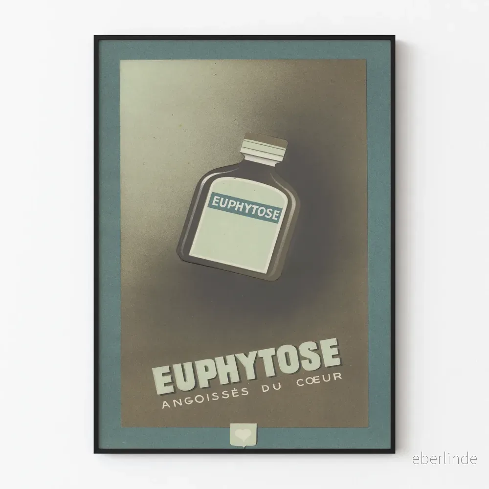 Vintageposter Euphytose - Retro medicinsk väggdekoration