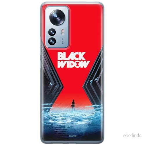 ERT GROUP mobiltelefonfodral för Xiaomi 12 PRO originalt och officiellt licensierat Marvel mönster Black Widow 001 optimalt anpassad till formen på mobiltelefonen, fodral tillverkad av TPU plast 5905511515003