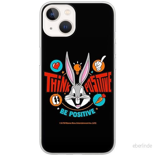 ERT GROUP mobiltelefonfodral för Iphone 13 MINI originalt och officiellt licensierat Looney Tunes mönster Bugs 020 optimalt anpassad till formen på mobiltelefonen, fodral tillverkad av TPU plast 5905795084677