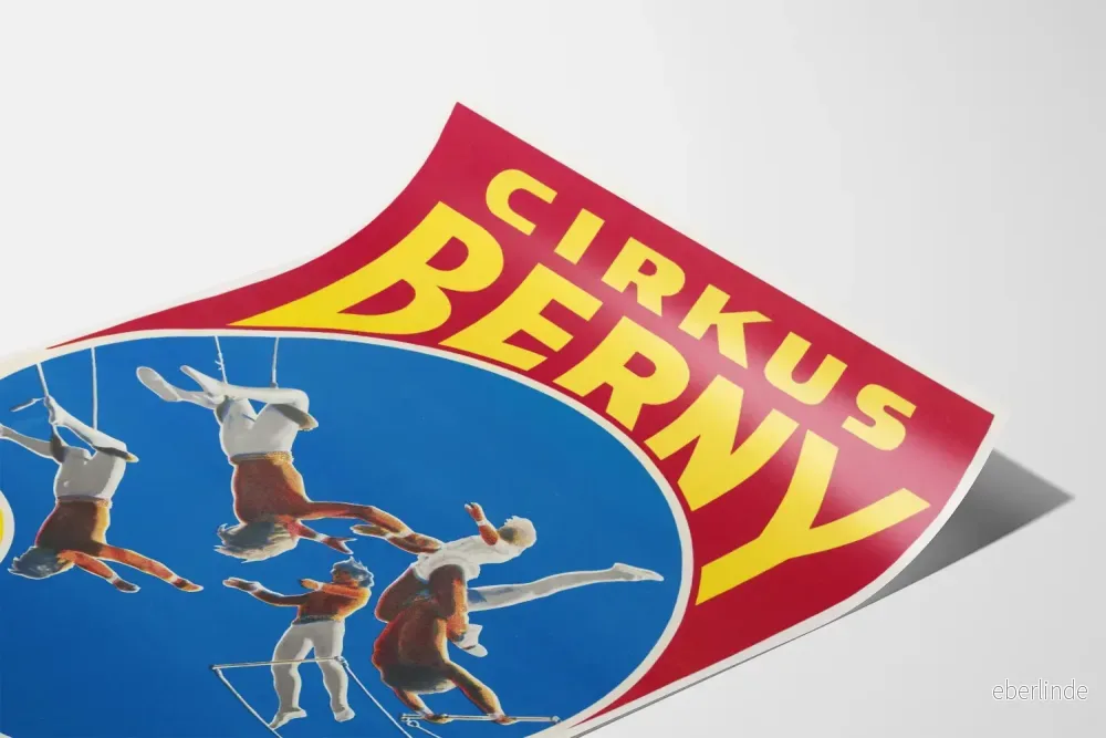 Vintageposter Cirque Berny Flying Oscars - Bild 3