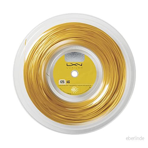 Luxilon Tennisracketsträng, 4G, 200 m rulle, guld, 1,25 mm, unisex, WRZ990141 883813850990