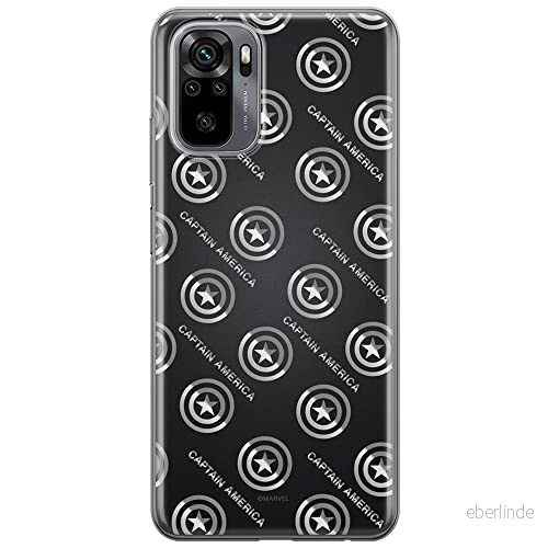 ERT GROUP mobiltelefonfodral för Xiaomi REDMI NOTE 10/ 10S originalt och officiellt licensierat Marvel mönster Captain America 012, fodral tillverkad av TPU plast 5903537183886